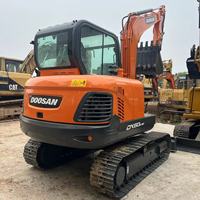 Excavatrice sur chenilles hydraulique miniature d'occasion DOOSAN DX60E-9C, 6 tonnes, modèle original DX60 E-9C