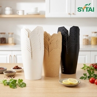 Scatole Monouso per Cibo da Asporto, Contenitori per Noodles Cinesi, Confezioni per Pasta da Asporto, Scatole di Carta per Noodles
