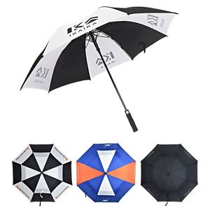 Reinforce and Strengthen Double Layer Waterproof Customizable Uv Golf Umbrella for Sale - Product Image 3
