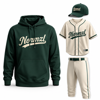 Ensemble de maillots de baseball personnalisés de haute qualité, vêtements de sport, sweat-shirt, pantalon, casquette, uniforme respirant en maille pour équipes sportives et clubs