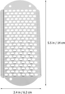 Lames de rechange pour lime à pieds en acier inoxydable pour pédicure, éliminateur de callosités, grandes et petites perforations - Product Image 2