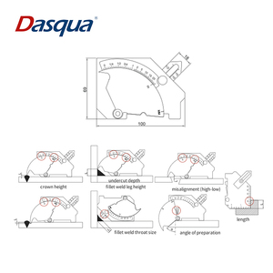 Dasqua-Medidor <span class=keywords><strong>de</strong></span> <span class=keywords><strong>soldadura</strong></span> <span class=keywords><strong>de</strong></span> alta calidad, puente <span class=keywords><strong>de</strong></span> acero inoxidable <span class=keywords><strong>de</strong></span> 0-25mm - Product Image 2