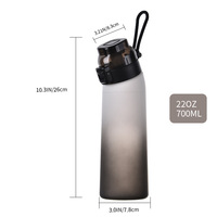 Bouteille d'eau en plastique de 700 ml sans BPA de qualité alimentaire avec dosette aromatisante pour boissons parfumées – Vente en gros