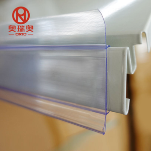 Siêu thị đa năng nhựa giá tag chủ trong suốt PVC Kệ dữ liệu dả<span class=keywords><strong>i</strong></span> cho hàng hóa hiển thị kho cung cấp - Product Image 1