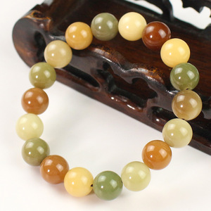 Candy Color Bodhi Root <b>Bracelet</b> 11mm Single Loop Unisex <b>Couple</b> <b>Bracelet</b> New Chinese Ethnic Style Multi Gem Bodhi - Product Image 2