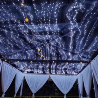 Accessoires de mariage romantiques : Guirlande lumineuse scintillante en forme d'étoiles, éclat étoilé intense pour améliorer l'ambiance des auditoriums, scènes, bars et restaurants