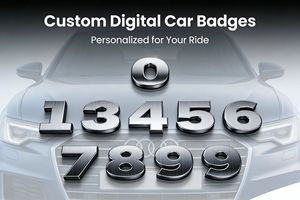 Emblema Auto 3D Cromato a Forma di Lettera A, Adesivo Universale in Zinco con Tecnica di Fusione per Decorazione Auto, Camion e SUV a Tema Angelo - Product Image 4