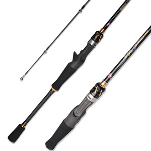 Caña de Pescar Guangwei Yellow Spider Lure de 1.8-2.7m, Acción Media, para Pesca de Lubina, con Guías SIC, Alto Rendimiento en Lanzamientos Largos - Product Image 5
