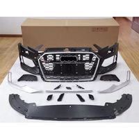 Pare-chocs avant style RS3 avec échappement quadruple, diffuseur, calandre de pare-chocs avant, kit carrosserie pour Audi A3 8V.5 2017 2018 2019 2020