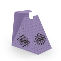 Boîte en papier triangulaire personnalisée, boîte d'emballage triangulaire pour en-cas, boîte à en-cas en carton imprimé, boîte en papier alimentaire personnalisée