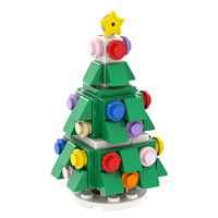MOOXI MOC Sets de Bloques de Construcción de Árbol de Navidad, Juguetes de Plástico para Niños, Modelo MOC1081