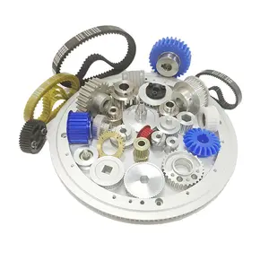 Customized Synchronous Pulley Red Blue Silver Color Aluminum Timing Pulley With Long Service Life
