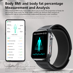 Reloj Inteligente F530 con Bomba de Aire, Presión Arterial, Frecuencia Cardíaca, ECG, Temperatura Corporal, Monitoreo de Salud, Alarma de Caídas, Rastreador de Actividad Física - Product Image 4