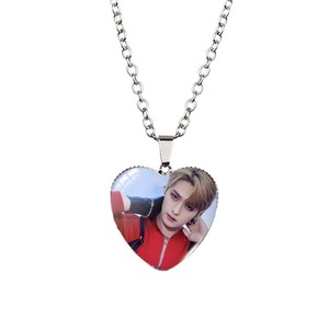 Collier Cœur Personnalisé de Fabrication Adorable d'Idoles Coréennes : Stray Kids, Bangtan Boys – Pendentif Star Célèbre - Product Image 2