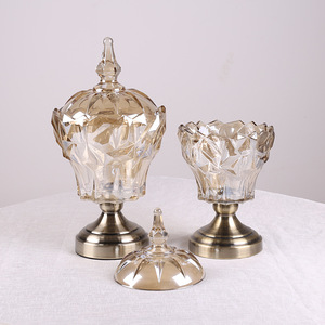 Decorazione di nozze vaso portaoggetti per caramelle natalizie in vetro grande <span class=keywords><strong>vintage</strong></span> per <span class=keywords><strong>zuccheriera</strong></span> in cristallo da sposa con coperchio - Product Image 5