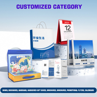 Carpeta de Presentación A3 Personalizada con Impresión Digital Offset y UV, Carpeta de Negocios con Bolsillo, Cartón Kraft, Papel Repujado en Oro