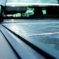 Couverture de benne coulissante à trois volets pour Mitsubishi Triton L200, en aluminium rigide, imperméable