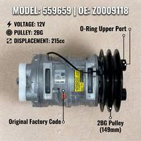 Compresseur de climatisation Valeo TM21 entièrement neuf, pièce d'origine (OE: Z0009118), unité principale 12V 2BG 149mm, montage direct, pour autocar, pièces de rechange.