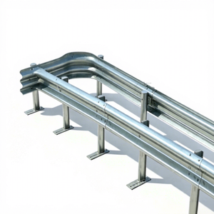 Hot Dip Galvanized Box Beam Freeway Traffic Barrier AASHTO M180 U Post Factory Direct Supply C Post ISO 9001 Certified GB 31439 - Product Image 1