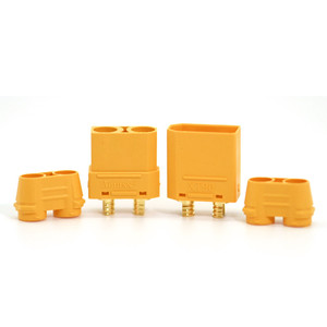 Connecteur Amass XT90 plaqué or avec gaine, 1 paire, pour câble de batterie de drone RC, avion, voiture, moteurs - Product Image 2