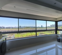 Ventanas Modernas Personalizadas, Económicas, Impermeables, Insonorizadas, Adiabáticas, de Aluminio y Vidrio Plegables para Exteriores de Hotel
