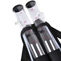 Mini Distributeur de Boissons et Bière Double Réservoir Sac à Dos, Pompe Manuelle, Idéal pour le Voyage
