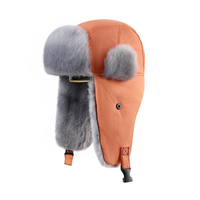 QJ OEM Personnalisé Nouveau Style Bonnet Ushanka Thermique Chaud d'Hiver, Bonnet Trapper Épaissi pour Ski et Activités de Plein Air avec Cache-Oreilles, Bonnet de Cyclisme, Vente en Gros