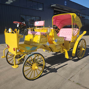 Buggy turístico eléctrico de lujo, transporte especial Popular para bodas, carruaje tirado por caballos para hacer turismo - Product Image 2