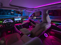 Lumière intérieure de lumière de symphonie ambiante de voiture dirigée en usine pour Toyota Crown Kluger Highlander 2021-2024 Kit de lumière d'ambiance