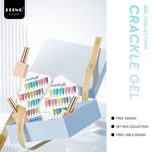JTING Vernis à ongles effet craquelé unique et populaire, 18 couleurs, haute pigmentation, kit de vernis à ongles craquelé, OEM, personnalisation privée - Product Image 5