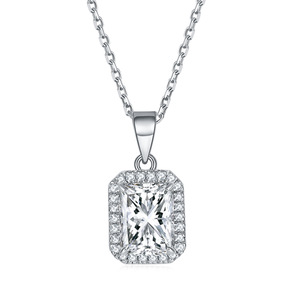 SPJ thiết kế độc đáo Sterling Silver <span class=keywords><strong>Birthstone</strong></span> 12-tháng rạng rỡ cắt 5A cubic zircon đá quý S925 Phụ Nữ Tình Yêu món quà Vòng cổ trang sức - Product Image 6