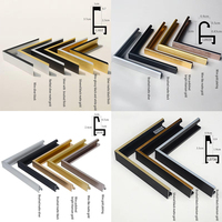 Cadre de peinture en aluminium, différentes tailles et couleurs, moulures métalliques robustes personnalisées, classiques et modernes, pour peinture murale