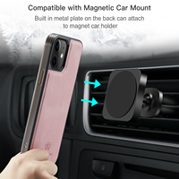 Meilleures ventes étui de téléphone antichoc pour iphone étui de téléphone portefeuille magnétique en cuir pour iphone série 16