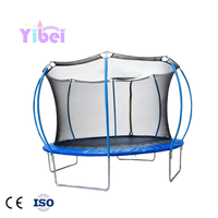 Trampoline de fitness extérieur de qualité supérieure avec filet de sécurité, tapis élastique haute résistance, disponible en 6ft, 8ft, 10ft, 12ft, 14ft, 16ft