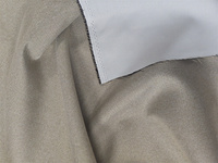 Tissu de rideau occultant ignifuge en brocart 100% polyester 300D 300g/m, poids moyen, aspect lin tissé pour hôtels
