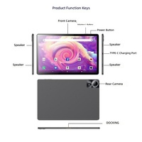 Tablet PC 14 inci dengan Konektivitas Jaringan Lengkap, Sistem Operasi Android, Prosesor Canggih, Layar Besar, Perangkat Pembelajaran dan Kerja Kantor yang Mendukung