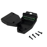 Connecteur mâle OBD2 16 broches avec boîtier, adaptateur OBD II J1962 avec PCB, outil de diagnostic SR