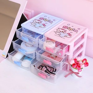Mini Bow-tie <strong>Storage</strong> Box <strong>3</strong> Drawer <strong>Cube</strong> Box <strong>Storage</strong> for Desk Organizer Station for Baby/Kids Bedroom - Product Image 1