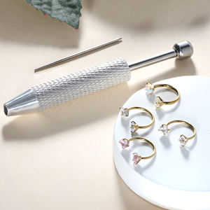 Anneau de nez en forme de <span class=keywords><strong>fer</strong></span> à <span class=keywords><strong>cheval</strong></span> 20G, acier inoxydable 316L, or, zircon, bijoux pour le corps, piercings de nez, anneau pour le cartilage de l'oreille, piercing d'hélice - Product Image 5