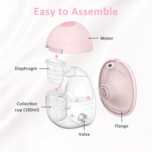 OEM New Flansch Modell <span class=keywords><strong>W2</strong></span> Milch pumpe Silikon Heiß press flansch Elektrische Milch pumpe Mit 2000mAh Batterie - Product Image 3