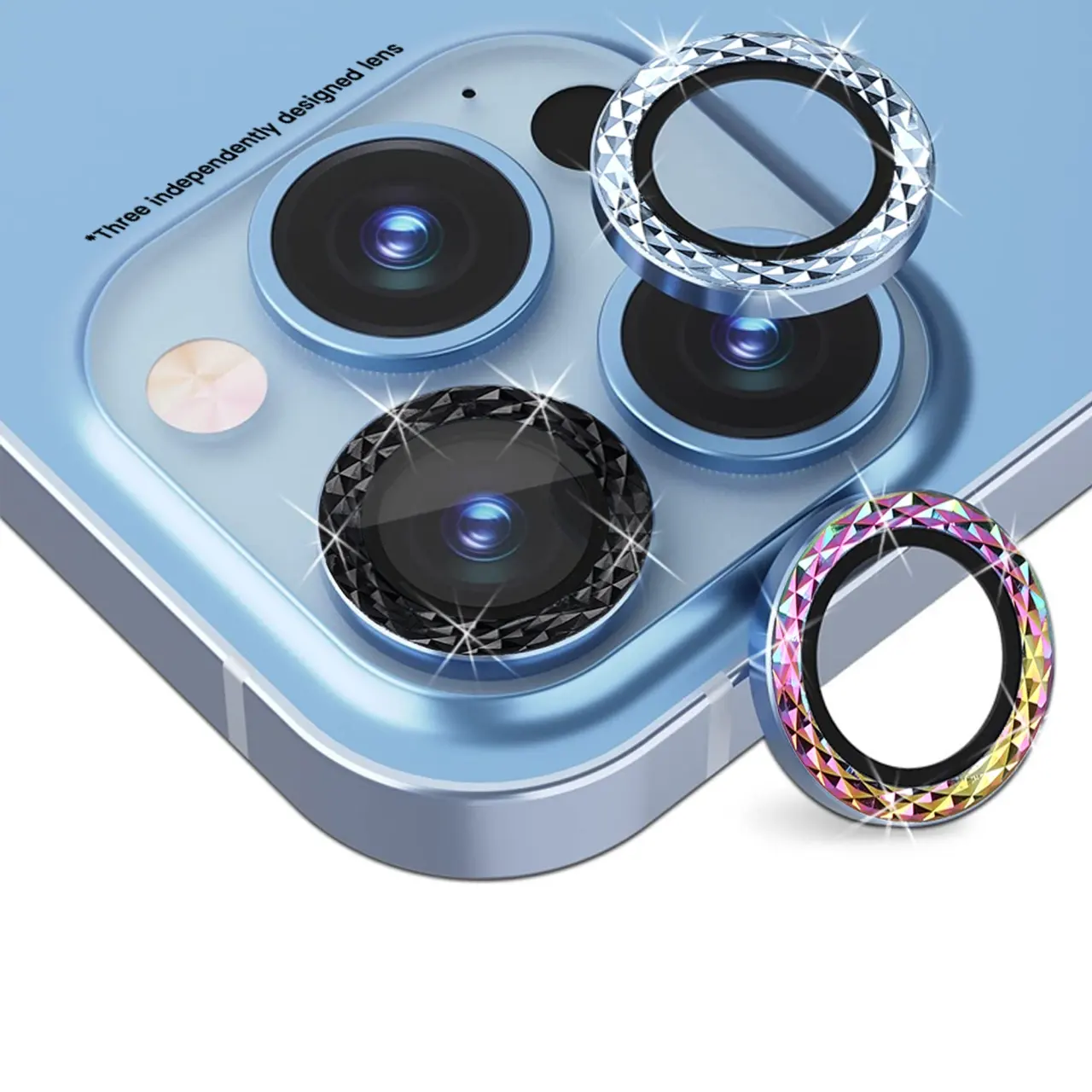 Somostel Camera lenses protectors mica de vidrio para camara protectores de lente para celular camera tempered glass for iPhone
