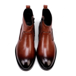 Botas de Cuero para Hombre, Nuevas, Otoñales, de Caña Alta, de Piel Vacuna, Antideslizantes, Clásicas, para Trabajo y Exteriores - Product Image 2