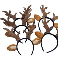 Serre-tête de Noël en forme de bois de renne pour femme, accessoire élégant pour fête, costume de cosplay, festival