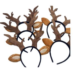 Serre-tête de Noël en forme de bois de renne pour femme, accessoire élégant pour fête, costume de cosplay, festival - Product Image 2