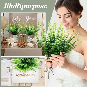 Branches d'eucalyptus noir <span class=keywords><strong>Fleurs</strong></span> décoratives <span class=keywords><strong>artificielles</strong></span> - Product Image 2