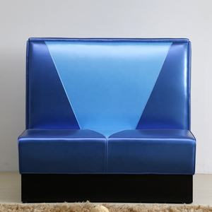 (SP-KS269) אמריקאי דיינר ריהוט 50s סגנון חיל הים כחול עור דוכני מסעדה 2 מושביים דיינר תא ריהוט - Product Image 6