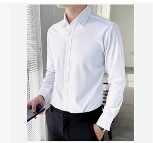<span class=keywords><strong>Camisa</strong></span> <span class=keywords><strong>blanca</strong></span> de manga larga para <span class=keywords><strong>hombre</strong></span>, <span class=keywords><strong>camisa</strong></span> informal de negocios sin <span class=keywords><strong>Traje</strong></span> de hierro ajustada para <span class=keywords><strong>hombre</strong></span>, ropa formal profesional para <span class=keywords><strong>hombre</strong></span>, venta al por mayor de fabricante - Product Image 3