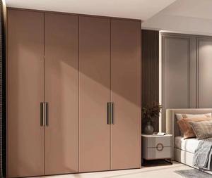 Armoire de rangement moderne pour chambre à coucher de maison vestiaire sectionnel avec armoire latérale armoire en bois - Product Image 1