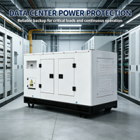 Groupe électrogène diesel silencieux de secours 60 kW fiable avec moteur EPA Tier 4 pour entrepôt frigorifique