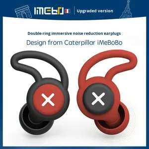 سدادات أذن سيليكون قابلة لإعادة الاستخدام على شكل زعنفة القرش، تصميم قابل للطي للعزل أثناء النوم ومنع الضوضاء الليلية، الأكثر مبيعًا عبر الحدود - Product Image 2